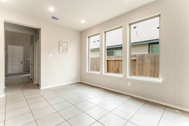 5014 Aspen Orchard Dr, Houston, TX 77066 - spare room with light tile patterned floors, baseboards, and recessed lighting