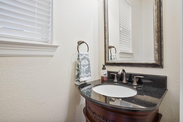 13217 Green Hills Dr, Houston, TX 77077 - bathroom featuring a sink and a textured wall