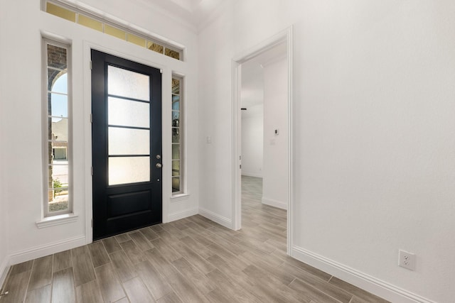 6518 Fairway Glen Ln, Katy, TX 77493 - entryway featuring wood finished floors and baseboards