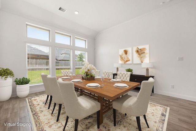 6518 Fairway Glen Ln, Katy, TX 77493 - dining area featuring baseboards, visible vents, and light wood finished floors