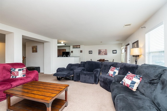 22110 Orchard Dale Dr, Spring, TX 77389 - carpeted living area with visible vents