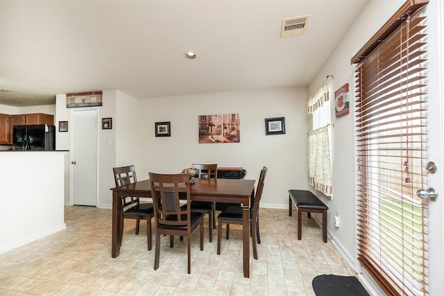 22110 Orchard Dale Dr, Spring, TX 77389 - dining room featuring recessed lighting, visible vents, and baseboards
