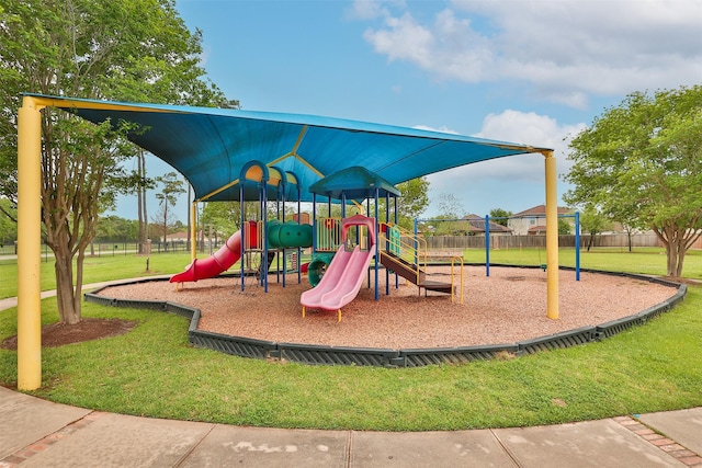 22110 Orchard Dale Dr, Spring, TX 77389 - communal playground with fence and a lawn