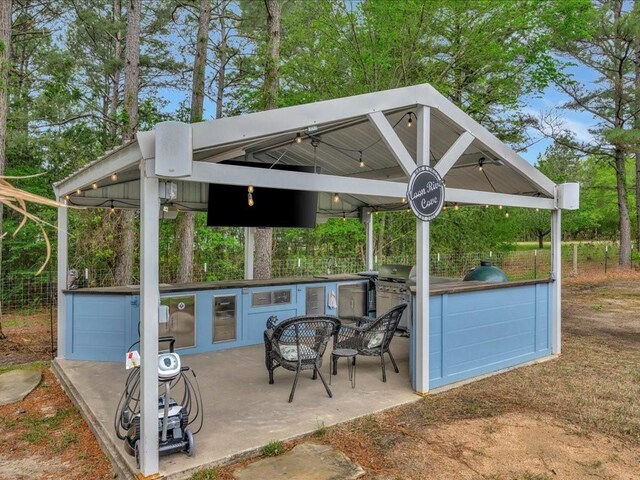 3065 S Fm 1194, Lufkin, TX 75904 - view of patio / terrace featuring area for grilling, a gazebo, and a grill