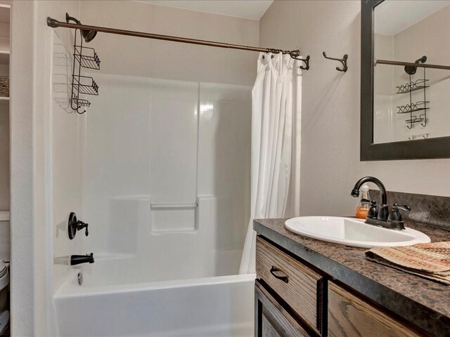 3065 S Fm 1194, Lufkin, TX 75904 - bathroom with vanity and shower / bath combination with curtain