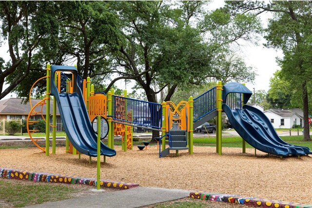 view of community jungle gym
