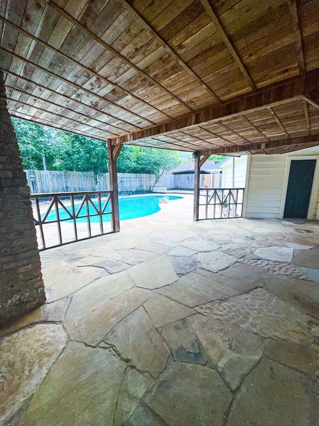 537 Natchez Park, Conroe, TX 77302 - view of swimming pool with a fenced backyard and a patio area