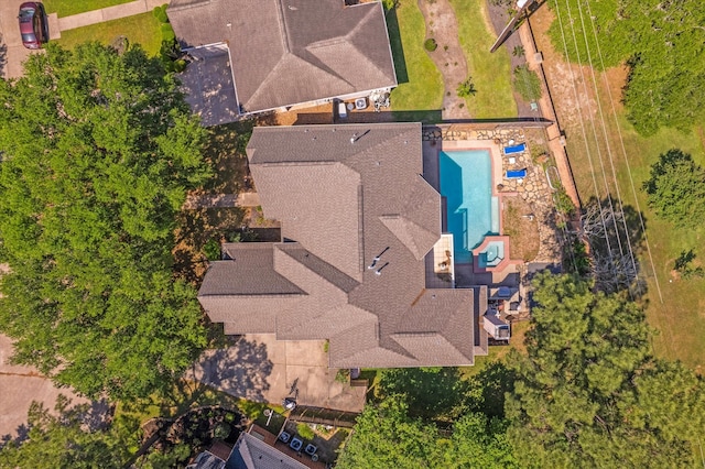 5206 Summer Snow Dr, Houston, TX 77041 - bird's eye view of a pool