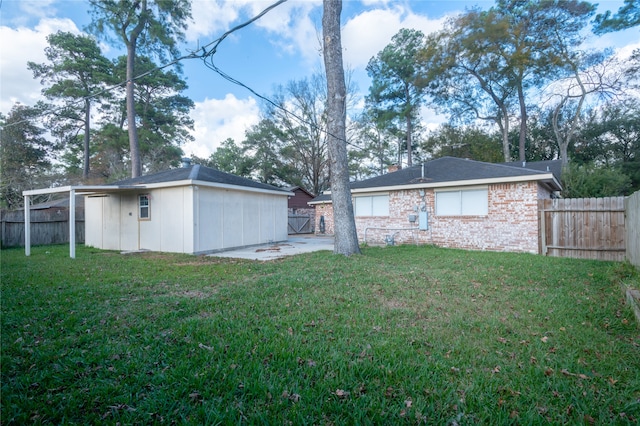 1910 Cobble Creek Dr, Houston, TX 77073 - exterior space with an outbuilding and a fenced backyard