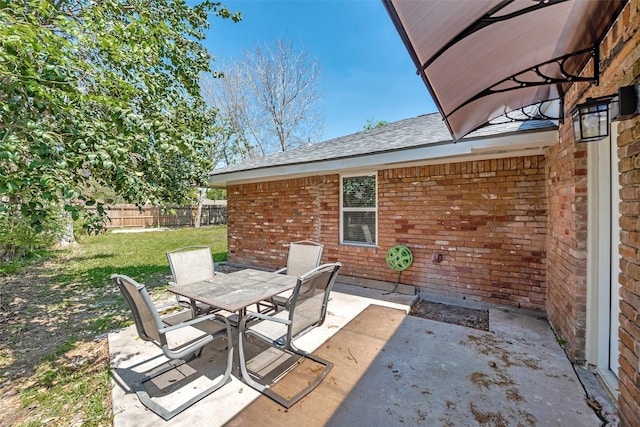 4074 Cheena Dr, Houston, TX 77025 - view of patio / terrace with outdoor dining space