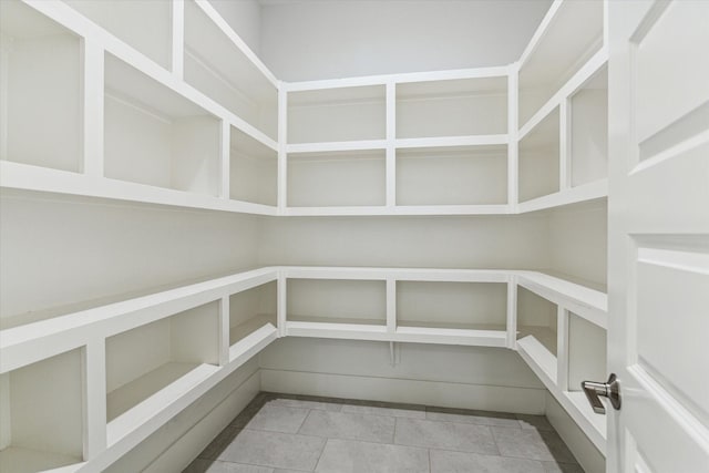 view of storage area