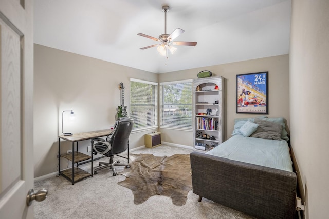 11826 Thoreau Dr, Montgomery, TX 77356 - carpeted bedroom with a ceiling fan and baseboards
