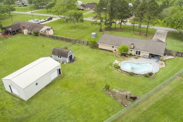 1760 County Road 965, Alvin, TX 77511 - aerial view of a pool