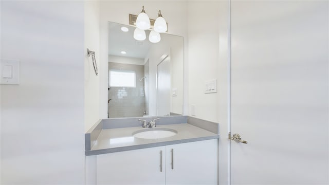 9616 Habitat St, Houston, TX 77075 - full bathroom with vanity and a shower