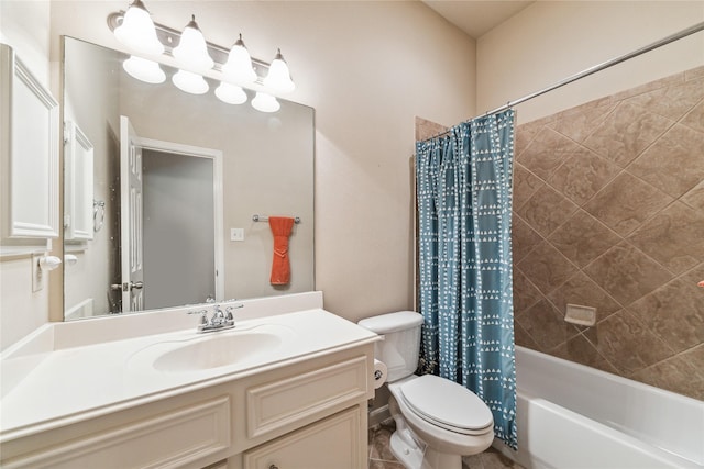 2230 Dali Ln, Missouri City, TX 77459 - bathroom with shower / bath combo, vanity, and toilet