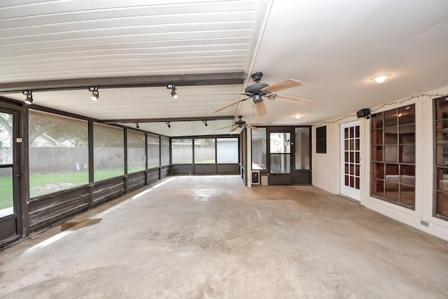 901 Millstone Ct, Sugar Land, TX 77498 - unfurnished sunroom with ceiling fan