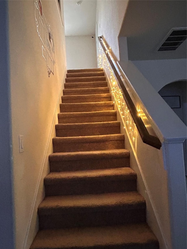 20334 Fossil Valley Ln, Cypress, TX 77433 - staircase featuring visible vents