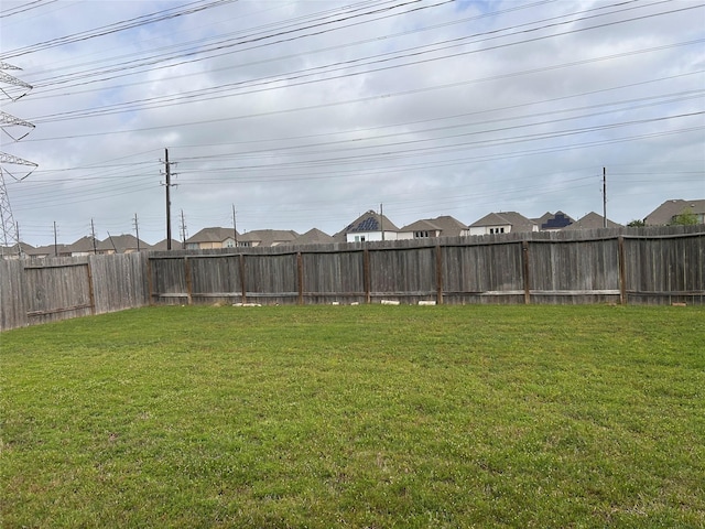 20334 Fossil Valley Ln, Cypress, TX 77433 - view of yard featuring a residential view and a fenced backyard