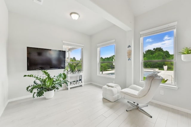 250 Peninsula Point Dr, Montgomery, TX 77356 - living area with baseboards and wood finished floors