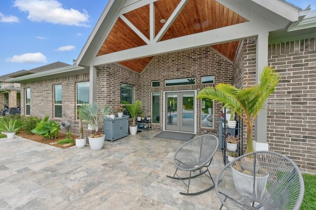 250 Peninsula Point Dr, Montgomery, TX 77356 - view of patio / terrace featuring french doors
