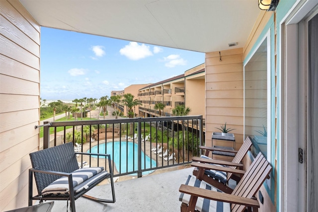 9520 Seawall Blvd Unit 254, Galveston, TX 77554 - balcony with view of pool area