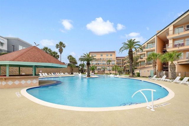 9520 Seawall Blvd Unit 254, Galveston, TX 77554 - community pool with a gazebo