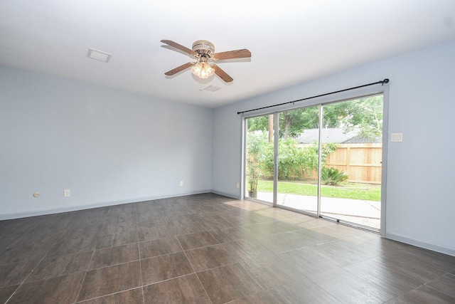 2918 Manila Ln, Houston, TX 77043 - unfurnished room with a ceiling fan and baseboards