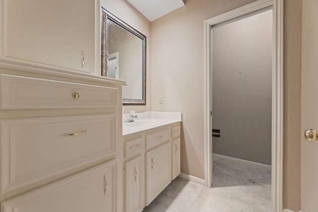 3708 Masters Ct, League City, TX 77573 - bathroom featuring tile patterned floors, vanity, and baseboards