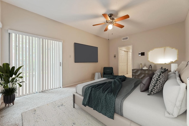 3708 Masters Ct, League City, TX 77573 - carpeted bedroom with baseboards, a ceiling fan, and a closet