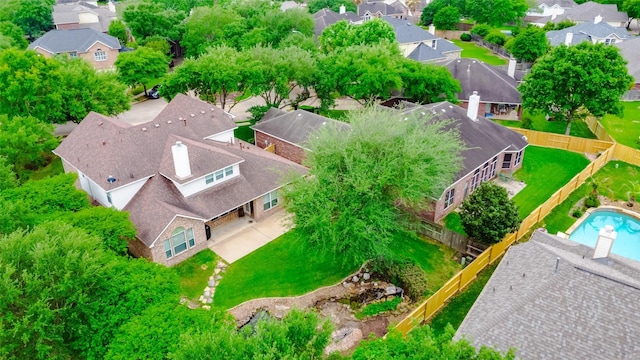 aerial perspective of suburban area