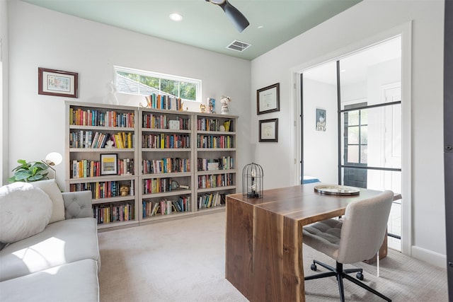 4504 Yupon St, Houston, TX 77006 - carpeted office space with recessed lighting