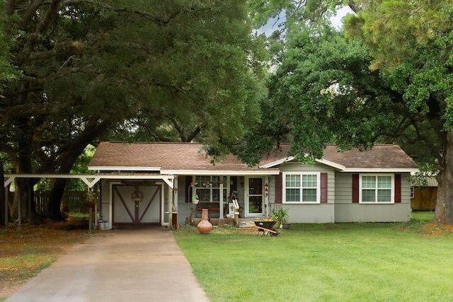 447 Fm 2540 N, Van Vleck, TX 77482 - ranch-style home featuring concrete driveway and an attached carport
