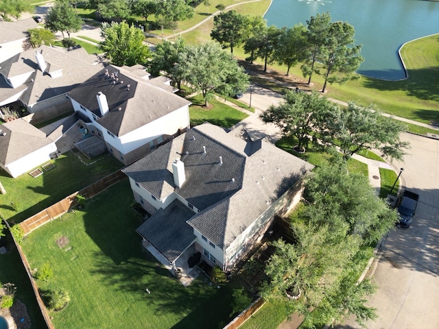 drone / aerial view of a nearby body of water