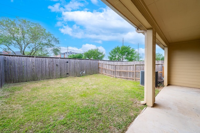 17035 Wilthorne Gardens Ct, Houston, TX 77084 - view of yard featuring a patio area and a fenced backyard