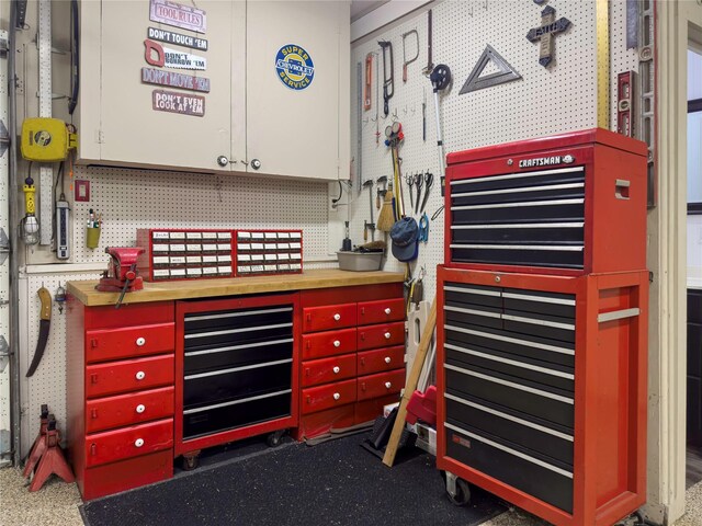 2202 Canterbury Ct, Deer Park, TX 77536 - miscellaneous room with a workshop area