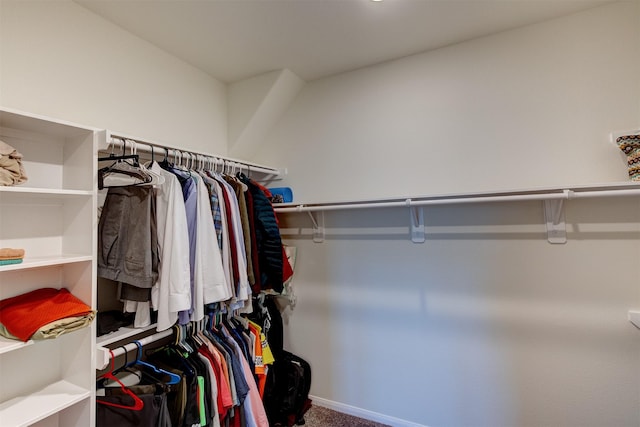 12006 Wooden Mill Ln, Santa Fe, TX 77510 - walk in closet featuring carpet flooring