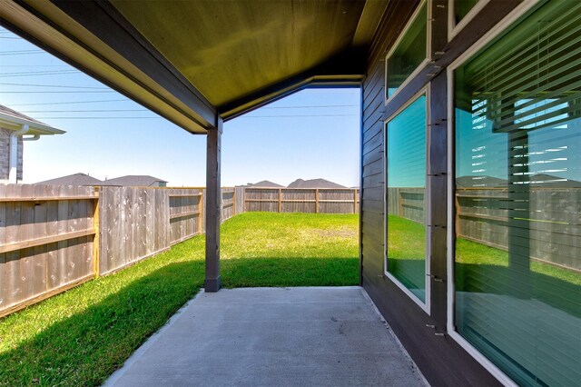 12006 Wooden Mill Ln, Santa Fe, TX 77510 - view of yard featuring a patio and a fenced backyard