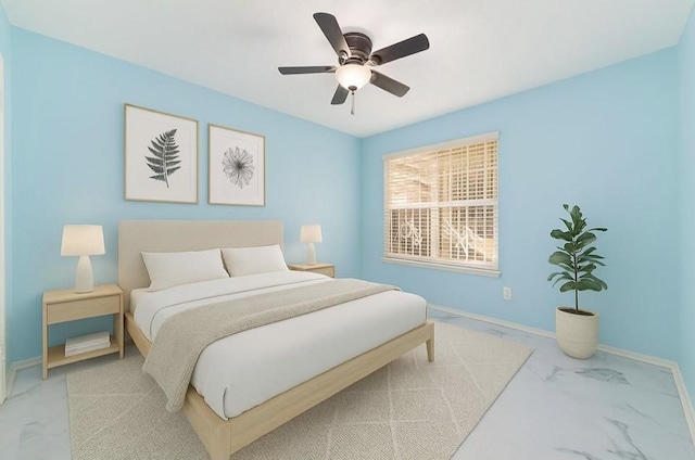 13523 Bonilla Ln, Houston, TX 77083 - bedroom featuring baseboards and ceiling fan
