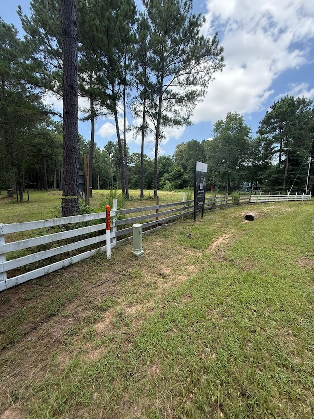 25137 Little John Cir, Hockley, TX 77447 - view of yard featuring a view of rural / pastoral area
