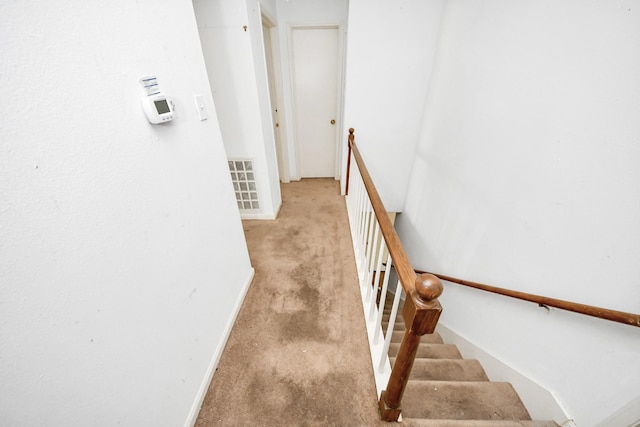 9654 Westview Dr Unit 9, Houston, TX 77055 - stairs featuring carpet floors and baseboards