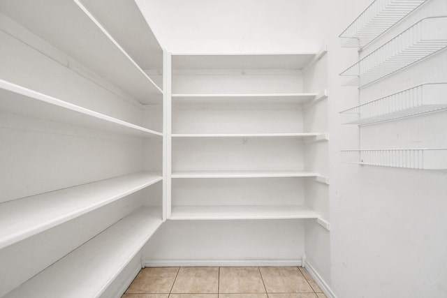 view of storage area