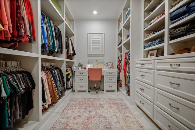 27415 Siandra Creek Ln, Spring, TX 77386 - spacious closet with light marble finish flooring