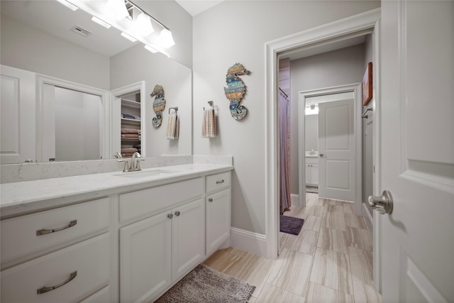 27415 Siandra Creek Ln, Spring, TX 77386 - full bath featuring vanity and a shower with curtain