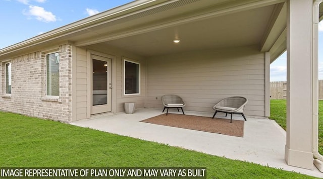 view of patio / terrace with fence