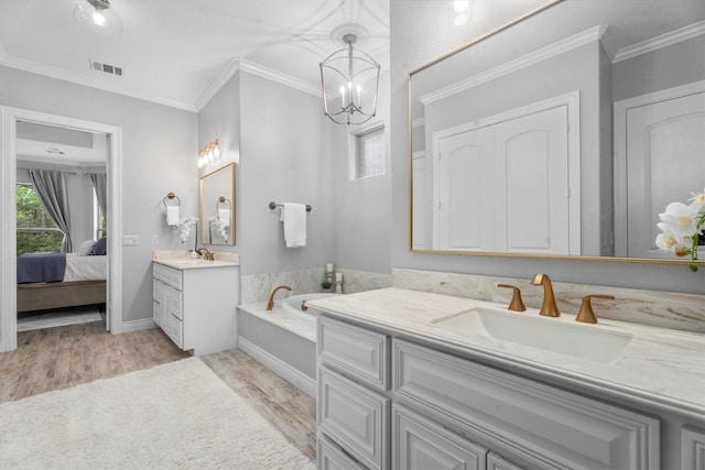 13130 Victoria Trce, Montgomery, TX 77316 - bathroom with a wealth of natural light, two vanities, a sink, and visible vents