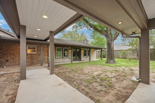 5807 Lilac St, Katy, TX 77493 - view of patio / terrace featuring fence