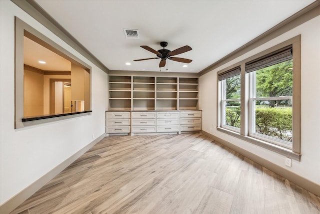 5807 Lilac St, Katy, TX 77493 - unfurnished room with ceiling fan, baseboards, and visible vents