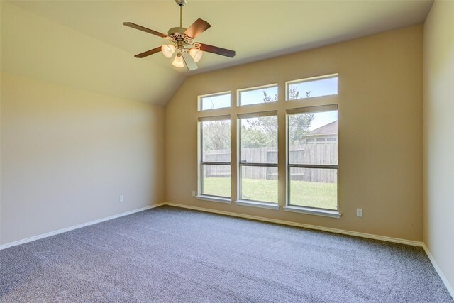 16007 Angler Bend Dr, Houston, TX 77044 - unfurnished room with ceiling fan, carpet flooring, and baseboards