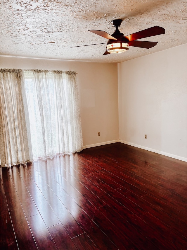 16111 Queensdale Dr, Houston, TX 77082 - empty room with baseboards, ceiling fan, and wood finished floors