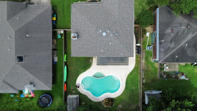 4309 Kingfish Dr, Seabrook, TX 77586 - drone / aerial view of a pool